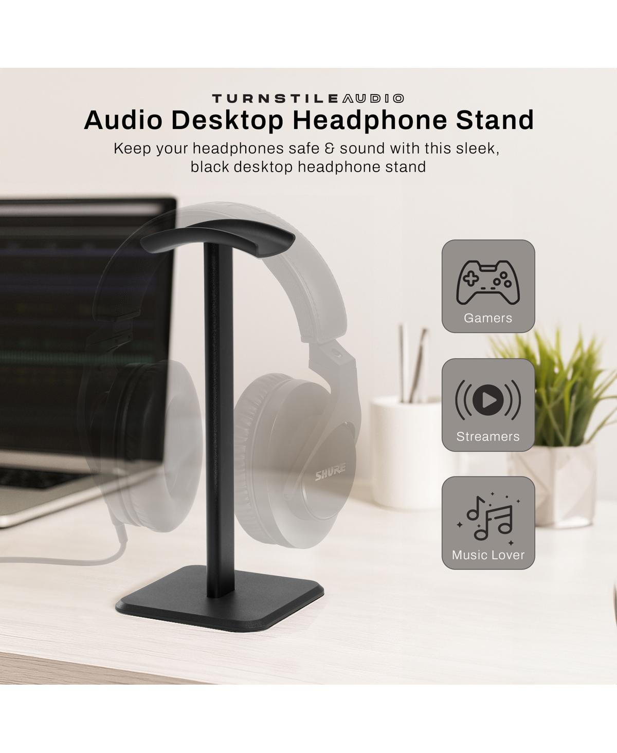 Behringer HPS3000 Closed Back Over Ear High Performance Studio Headphones, Bundle with Desktop Headphone Stand