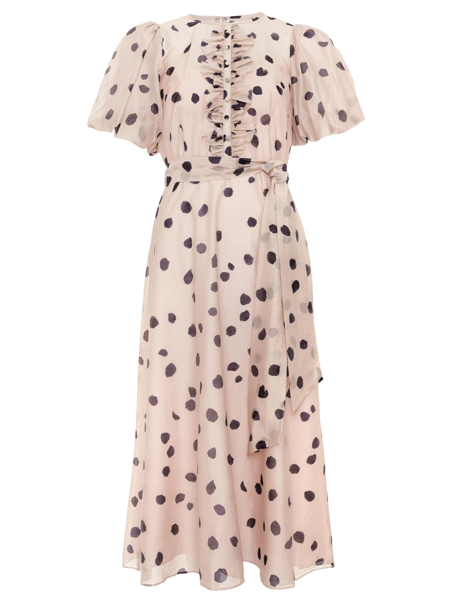 Women's Nicola Ruffle-Front Midi Dress