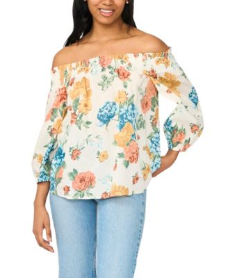 Women's Off-The-Shoulder Printed Top