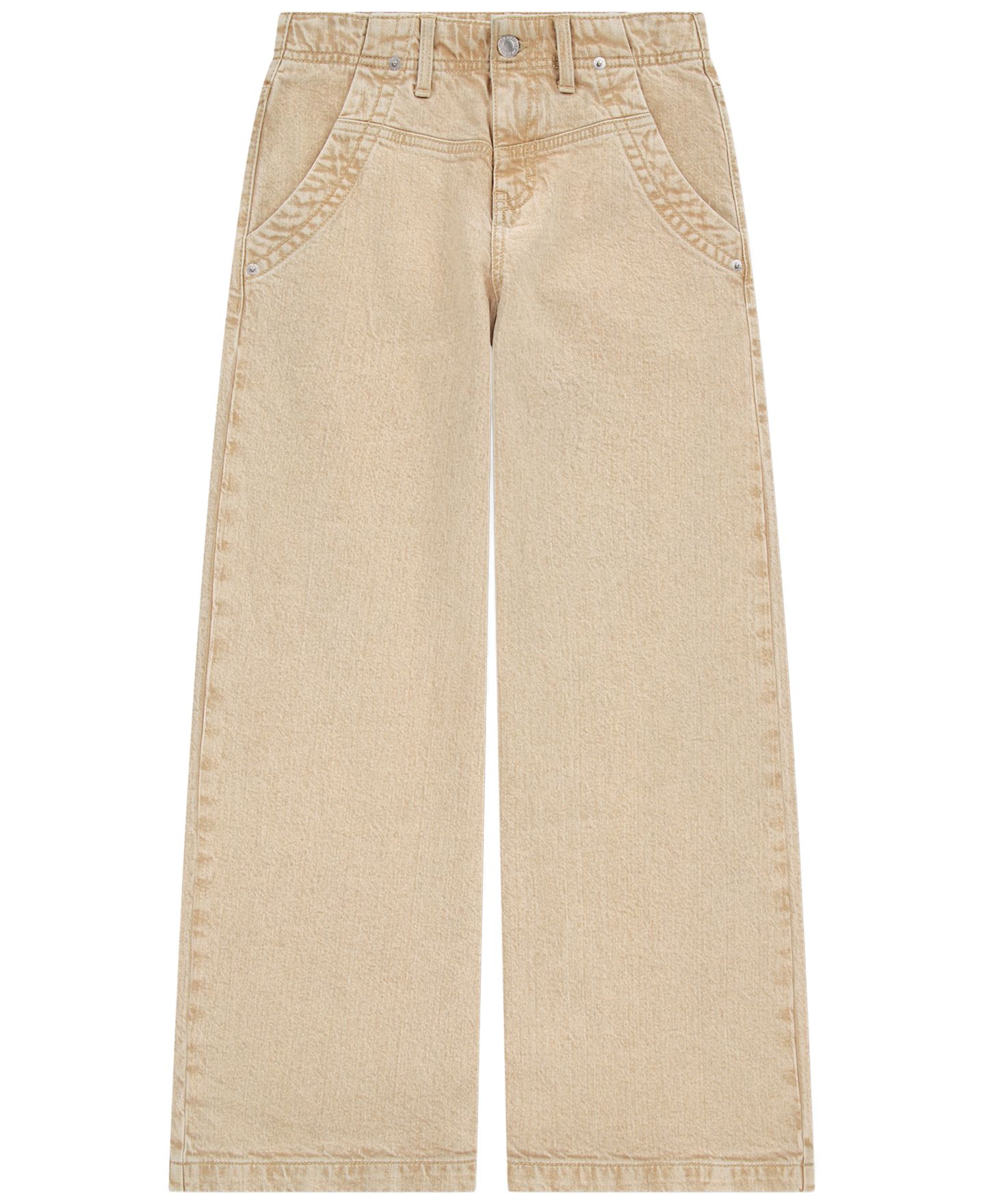 Джинсы Levi's Baggy Wide Leg Jeans для девочек, цвет: Светлый бежевый — фото 1