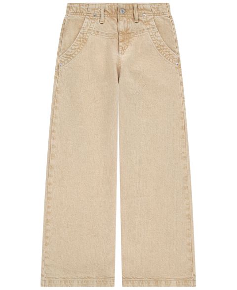 Джинсы Levi's Baggy Wide Leg Jeans для девочек, цвет: Светлый бежевый