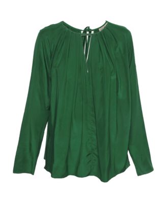 Women's Silk Pleated Top