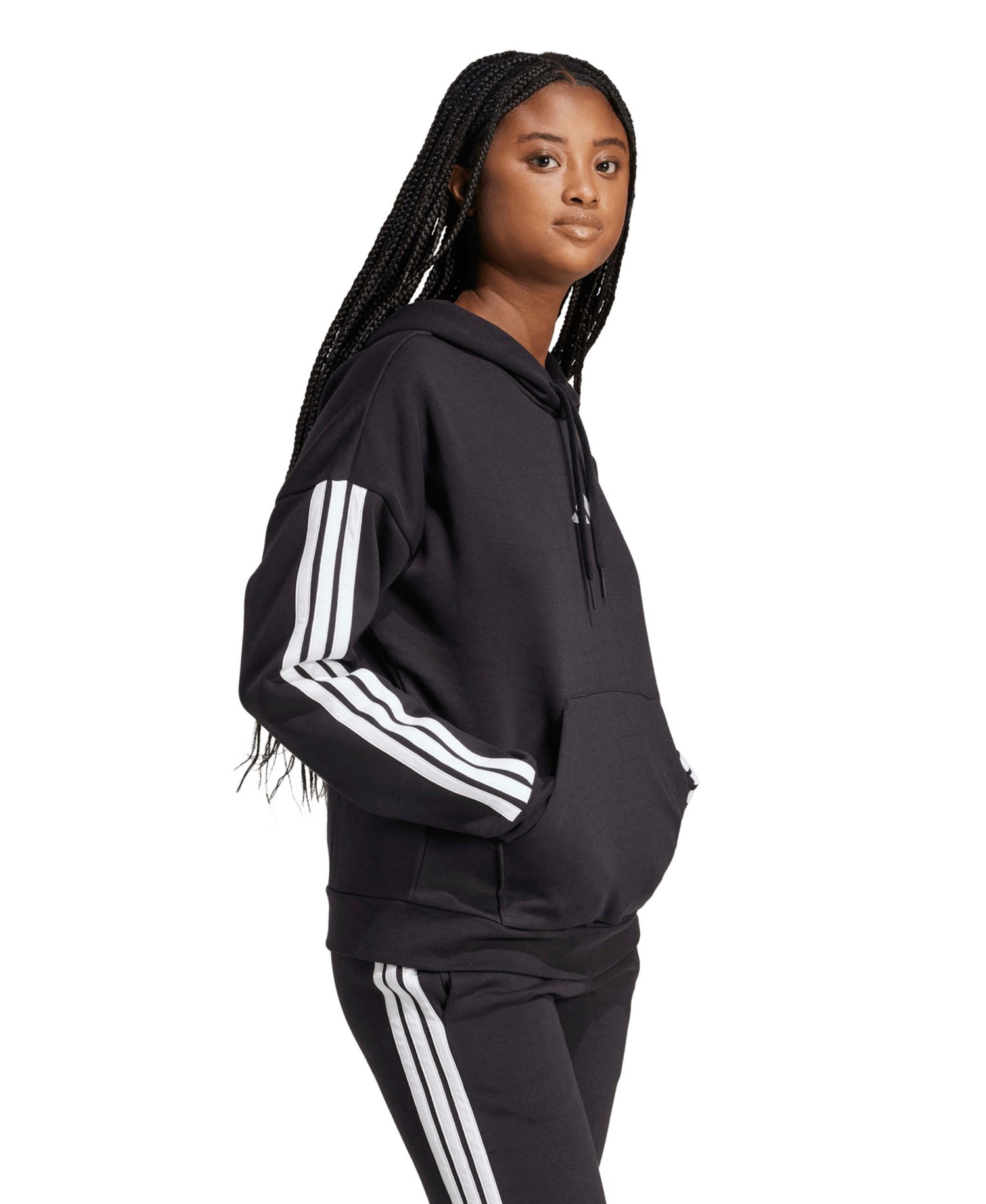 Women's Essentials 3-Stripes Fleece Hoodie