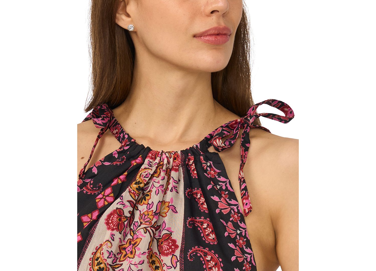Women's Smocked Waist Halter Neck Top