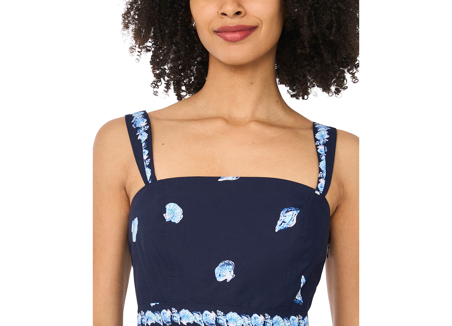 Women's Wide Strap Square Neck Top