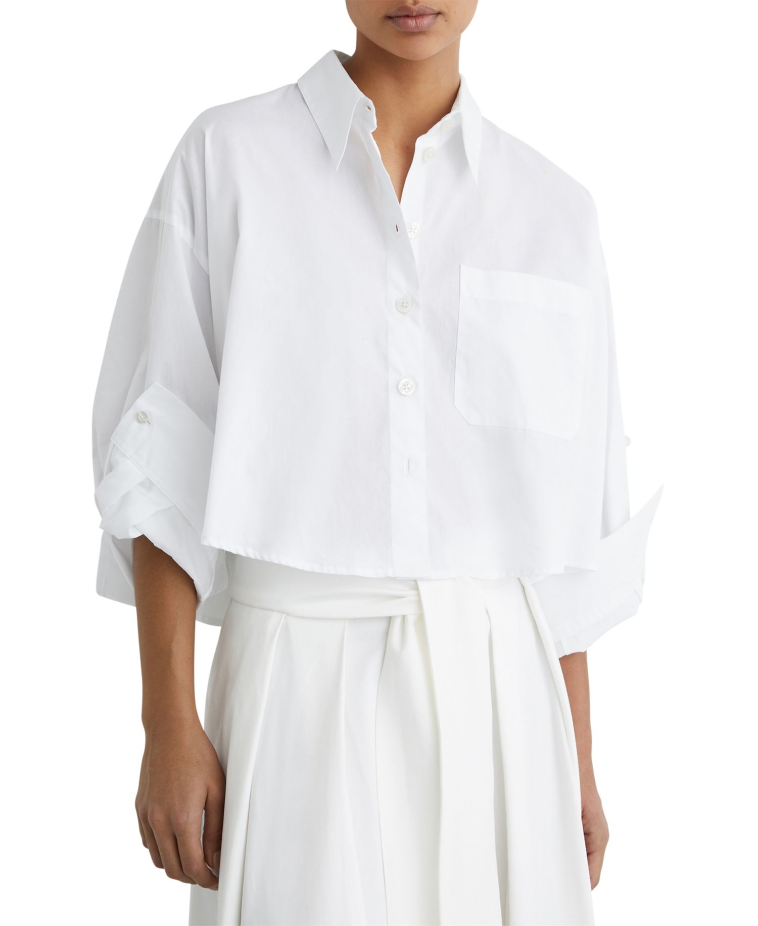 Women's Solenge Cropped Cotton Shirt