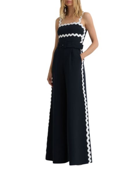 Женский комбинезон REISS ' Dash Rick Rack Detail Jumpsuit