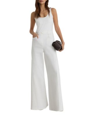 Womens' Rose Denim Racer Jumpsuit