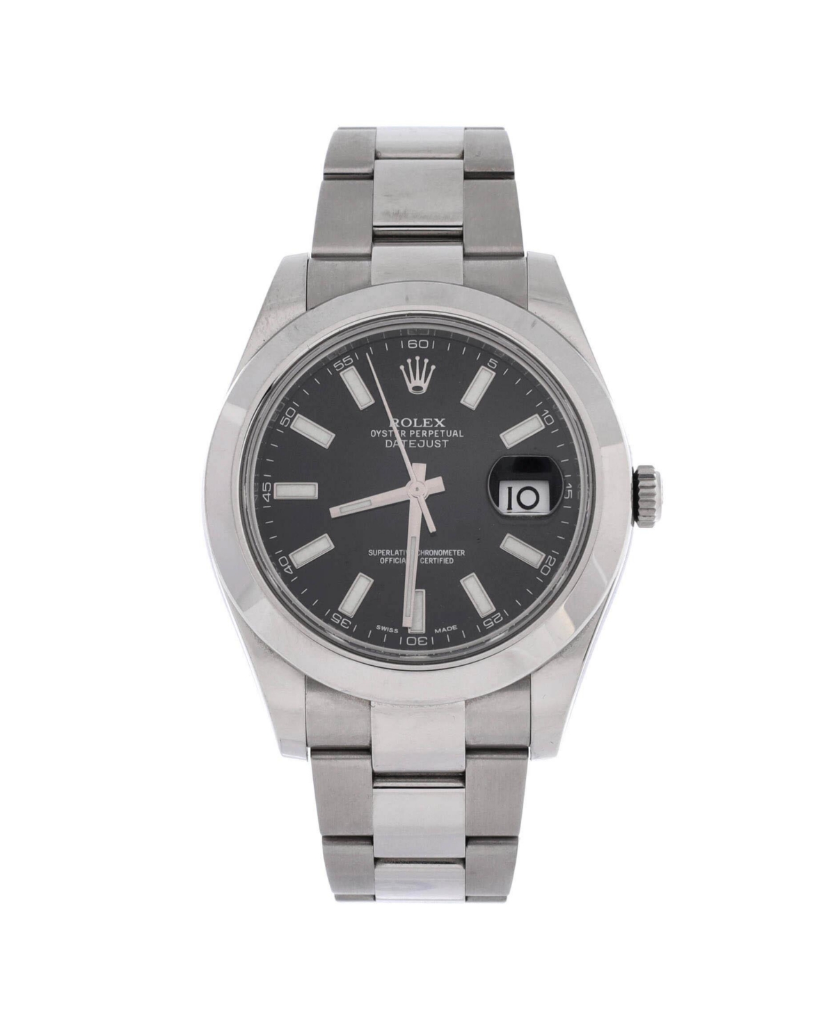Pre-Owned Rolex Oyster Perpetual Datejust Ii Automatic Watch in Stainless Steel 41mm