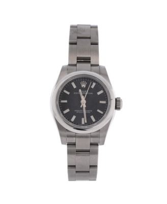 Pre-Owned Rolex Oyster Perpetual Automatic Watch in Stainless Steel 26mm - Dial color: black