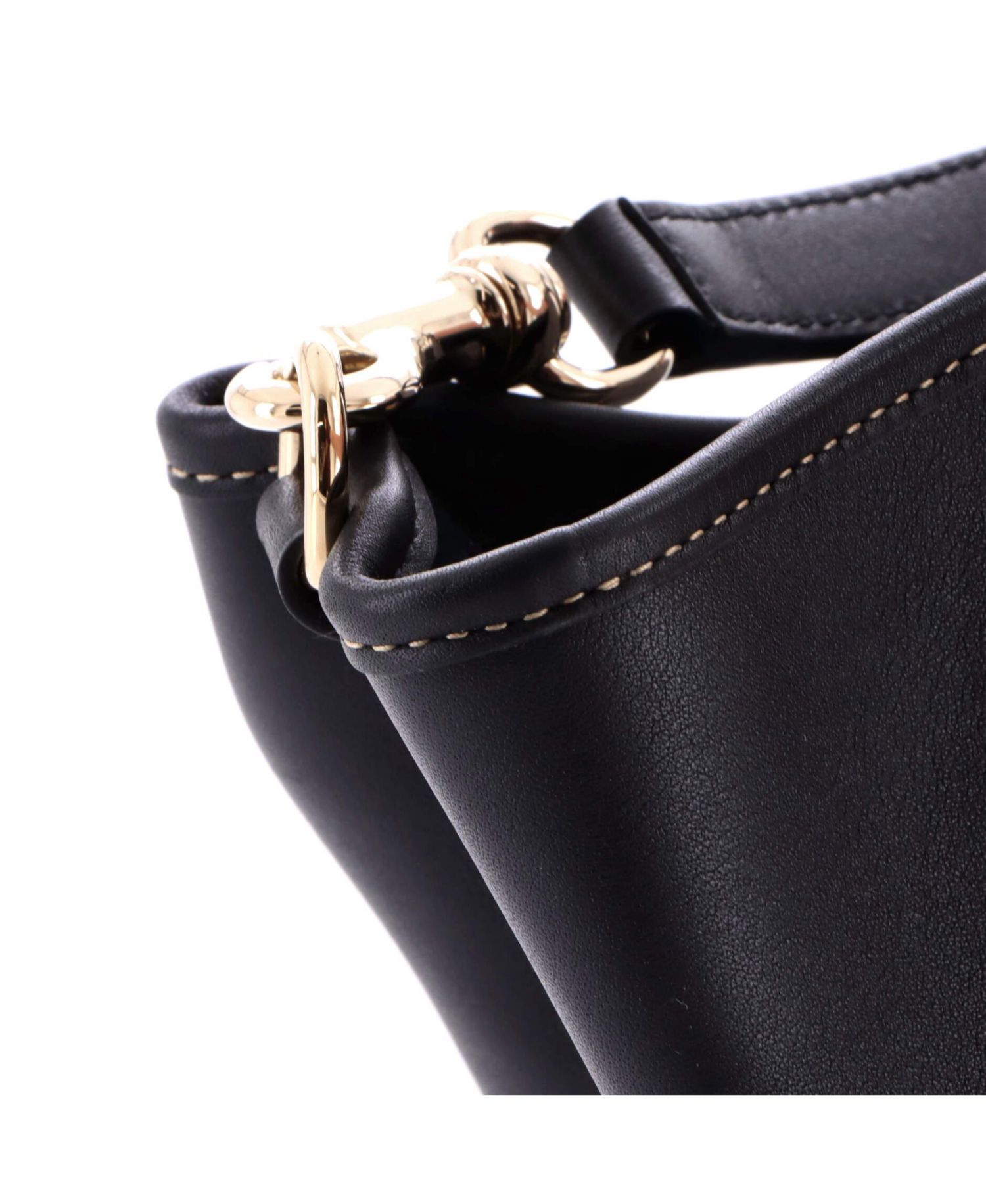 Small Emblem Bucket Bag Leather