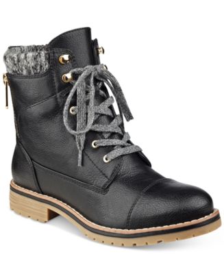 Tommy Hilfiger Omar Lace-Up Booties - Boots - Shoes - Macy's