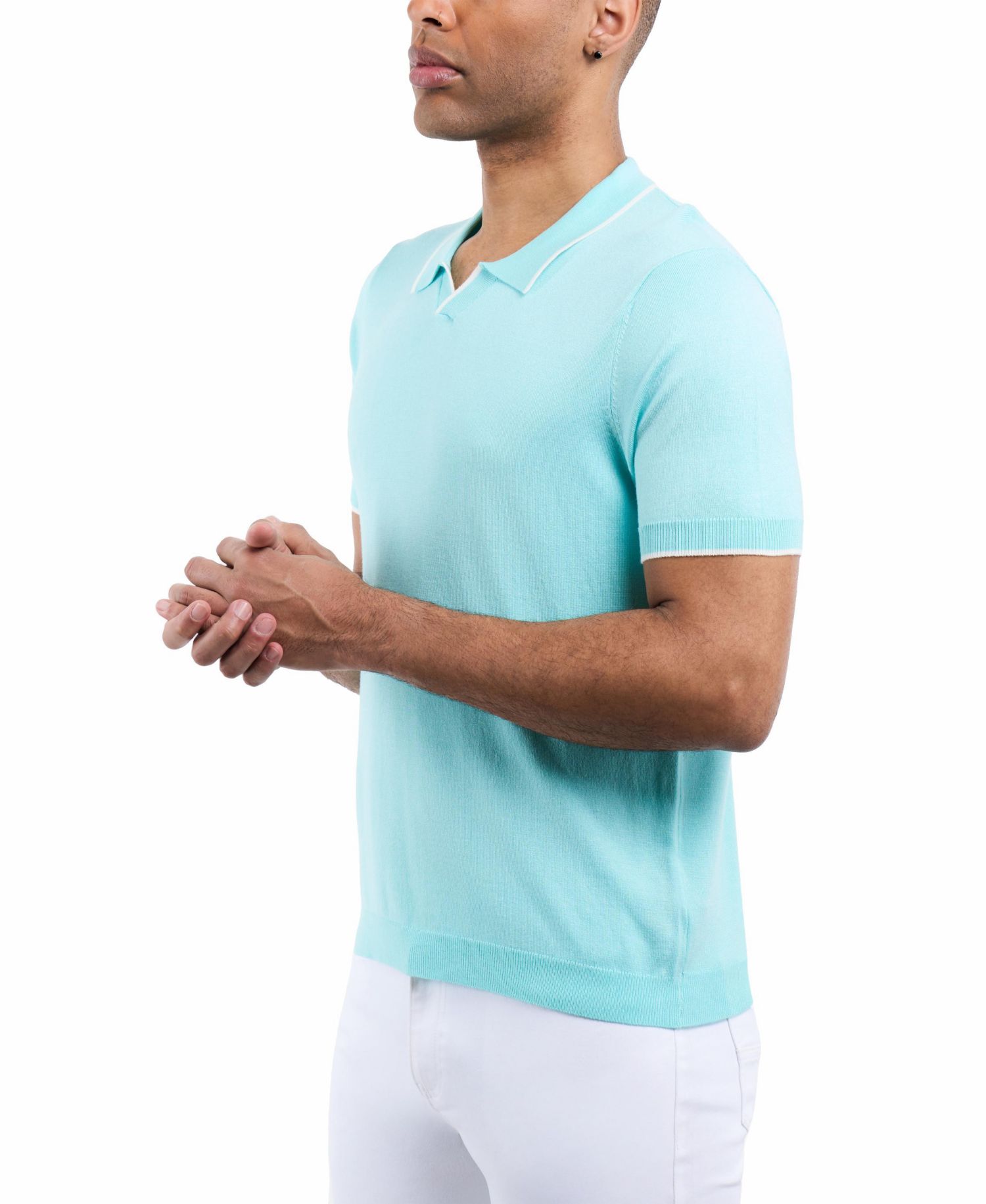 Men's Johnny Collar Sweater Polo