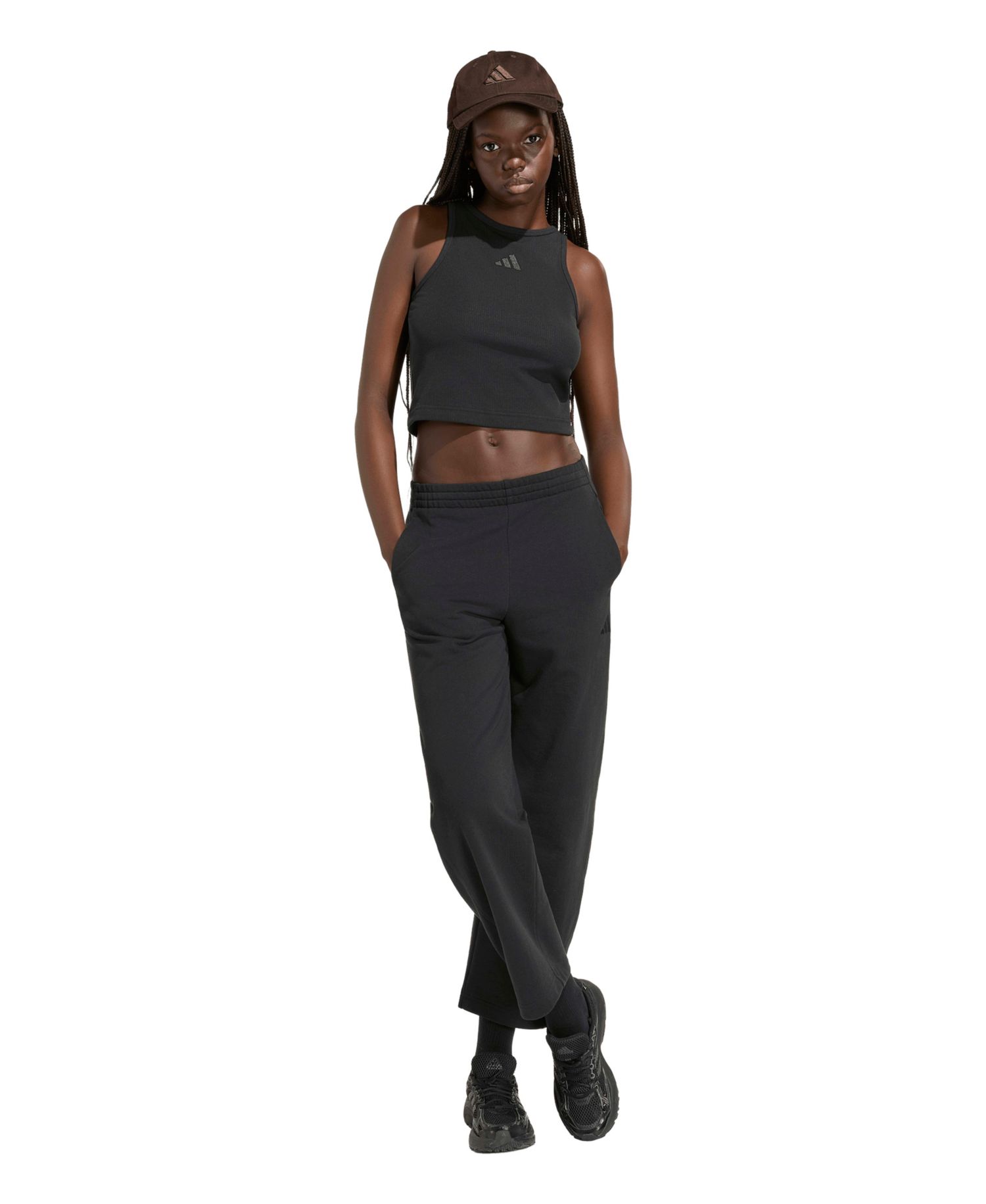 Women's Cropped Ribbed Tank Top