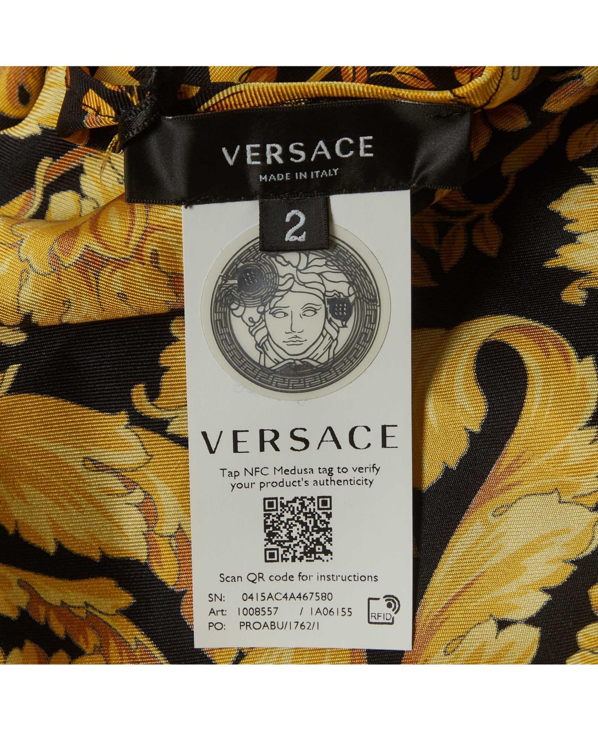Pre-Owned Versace Women's Barocco Print Silk Camisole