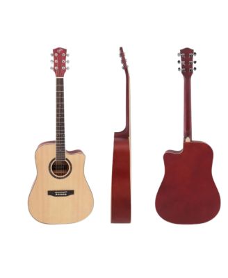 41" Acoustic Guitar Kit with Cutaway Body, Accessory Pack - Natural Finish, PGA480NT