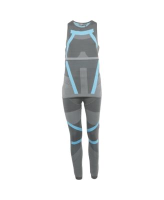 Women's X Adidas Pattered Jersey Top and Leggings Active Wear Set