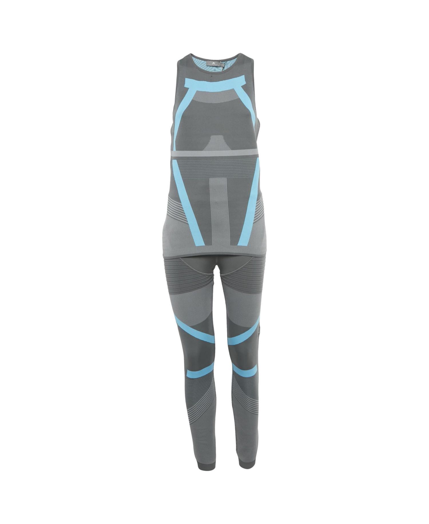 Women's X Adidas Pattered Jersey Top and Leggings Active Wear Set