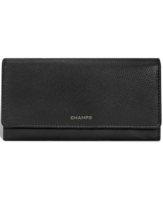 Leather Travel Flap-Clutch wallet