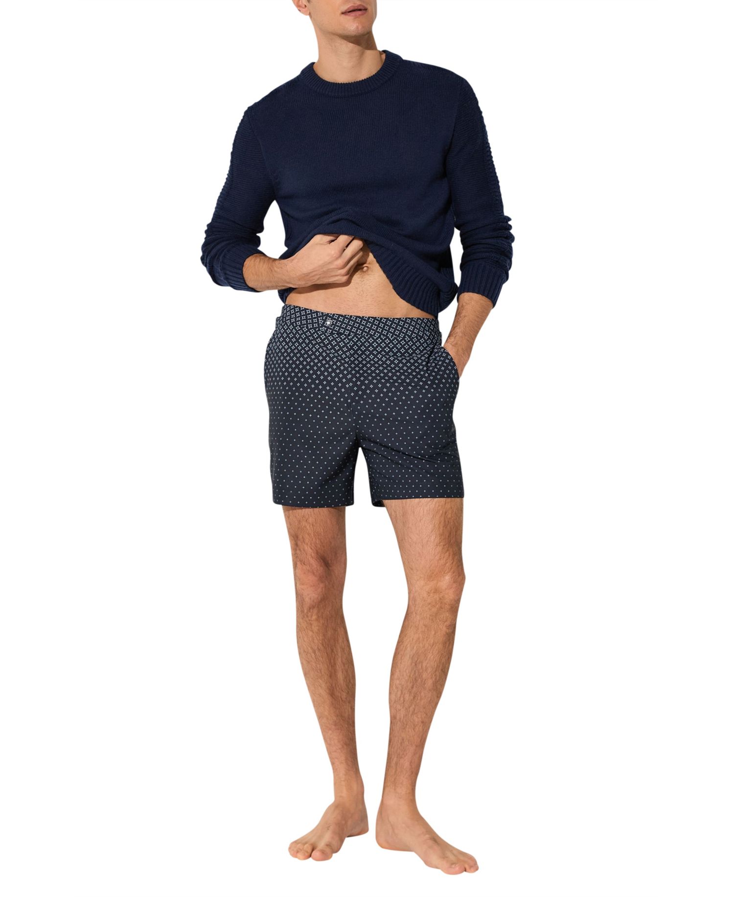 Men's Darli Ombr&eacute; Geometric-Print Swim Shorts