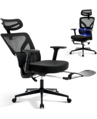 Office Chair Ergonomic Desk Chair,Home Mesh Chair with Footrest Lumbar Support,High-Back Computer Gaming Chair with Headrest 3D Armrests