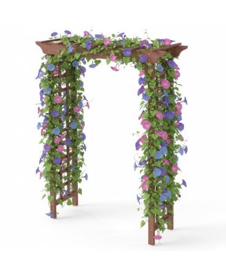 Wooden Arbor Wedding Arch for Ceremony Garden Backyard Decor