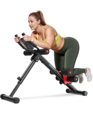 Adjustable Ab Workout Machine for Home Gym, Full Body Strength Training Exercise Equipment, Foldable Waist Trainer for Body Shaping
