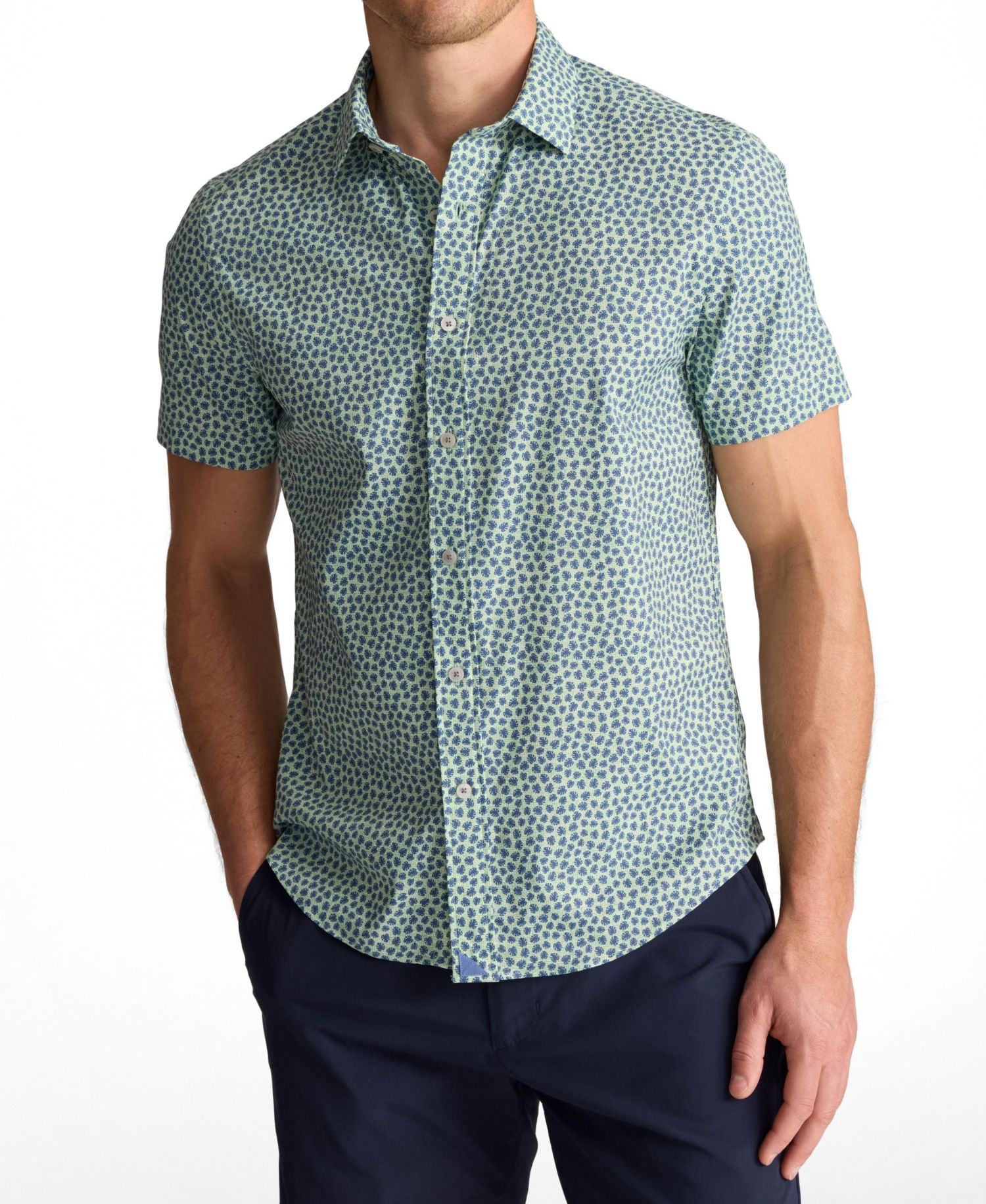 Men's Slim Fit Performance Short-Sleeve Kyros Shirt