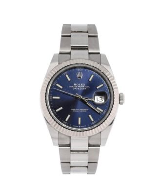 Oyster Perpetual Datejust Automatic Watch in Stainless Steel and White Gold 41mm