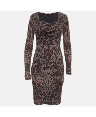 Women's Animal Printed Jersey Mini Dress