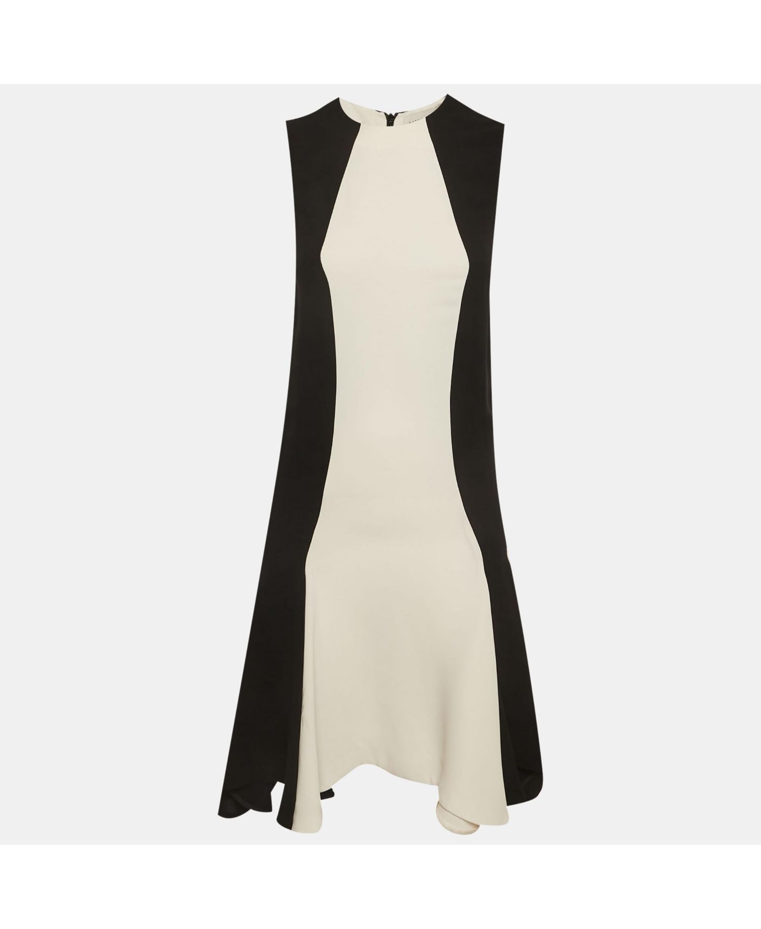Women's Crepe Paneled Midi Dress