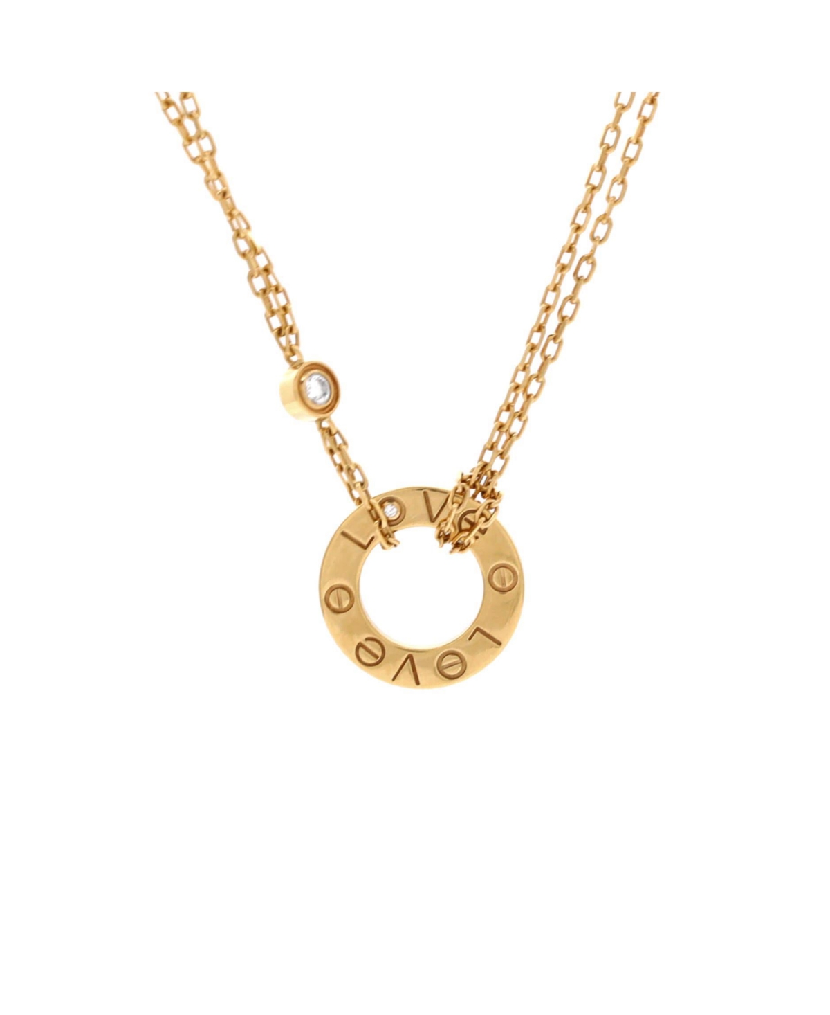 Pre-Owned Cartier Diamonds Love Pendant Necklace