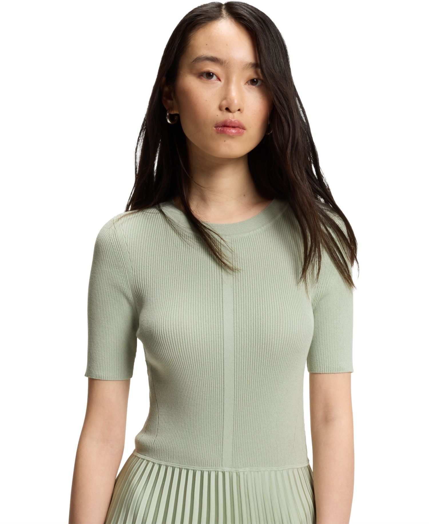 BOSS by Women's Regular-Fit Pliss&eacute; Skirt Dress