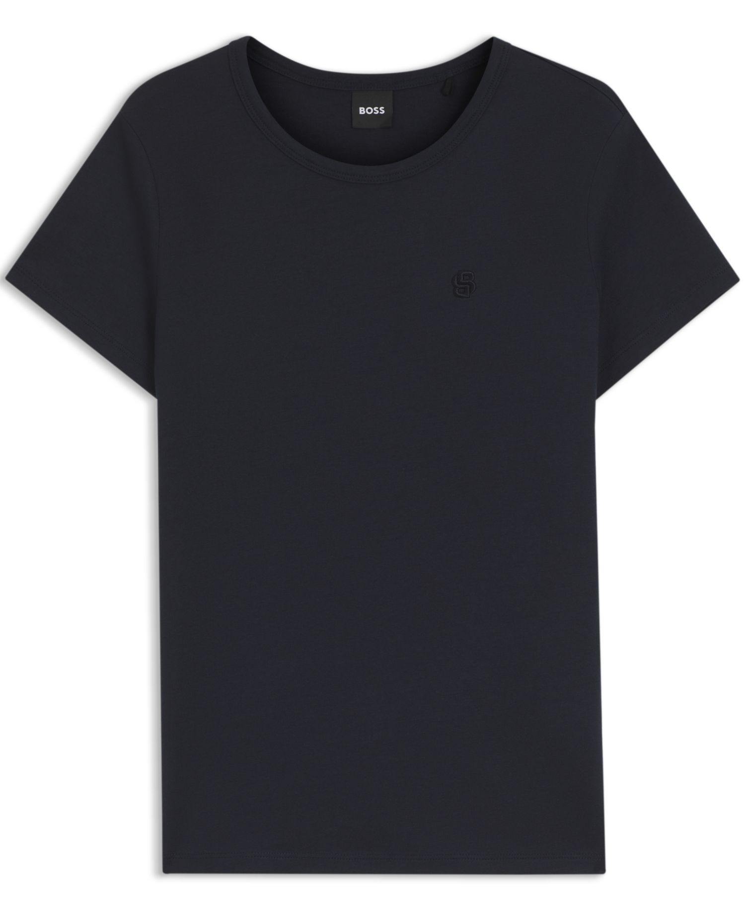 BOSS by Women's Cotton-Silk Blend Slim-Fit T-Shirt