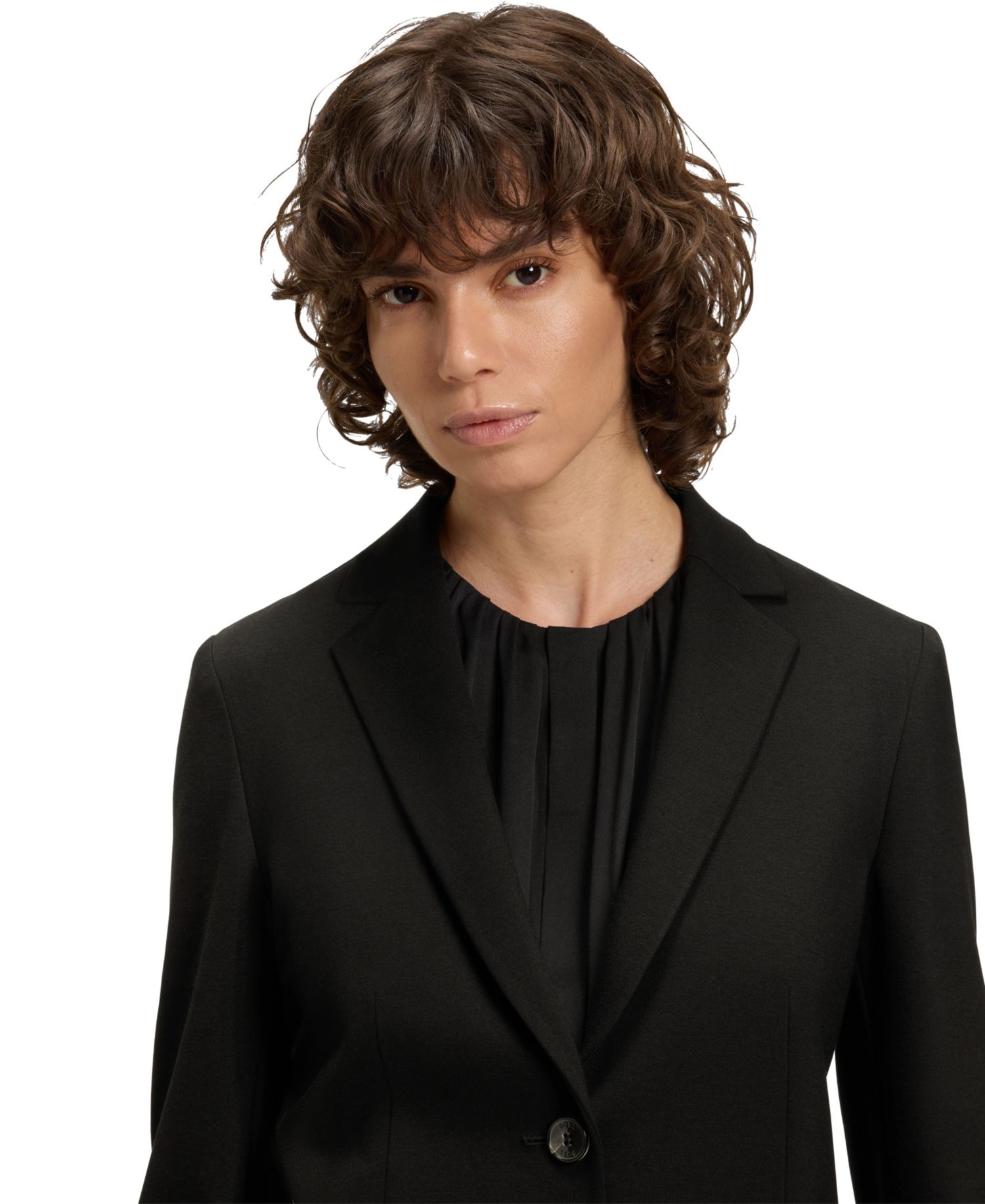 BOSS by Women's Stretch Fabric Extra-Slim-Fit Blazer