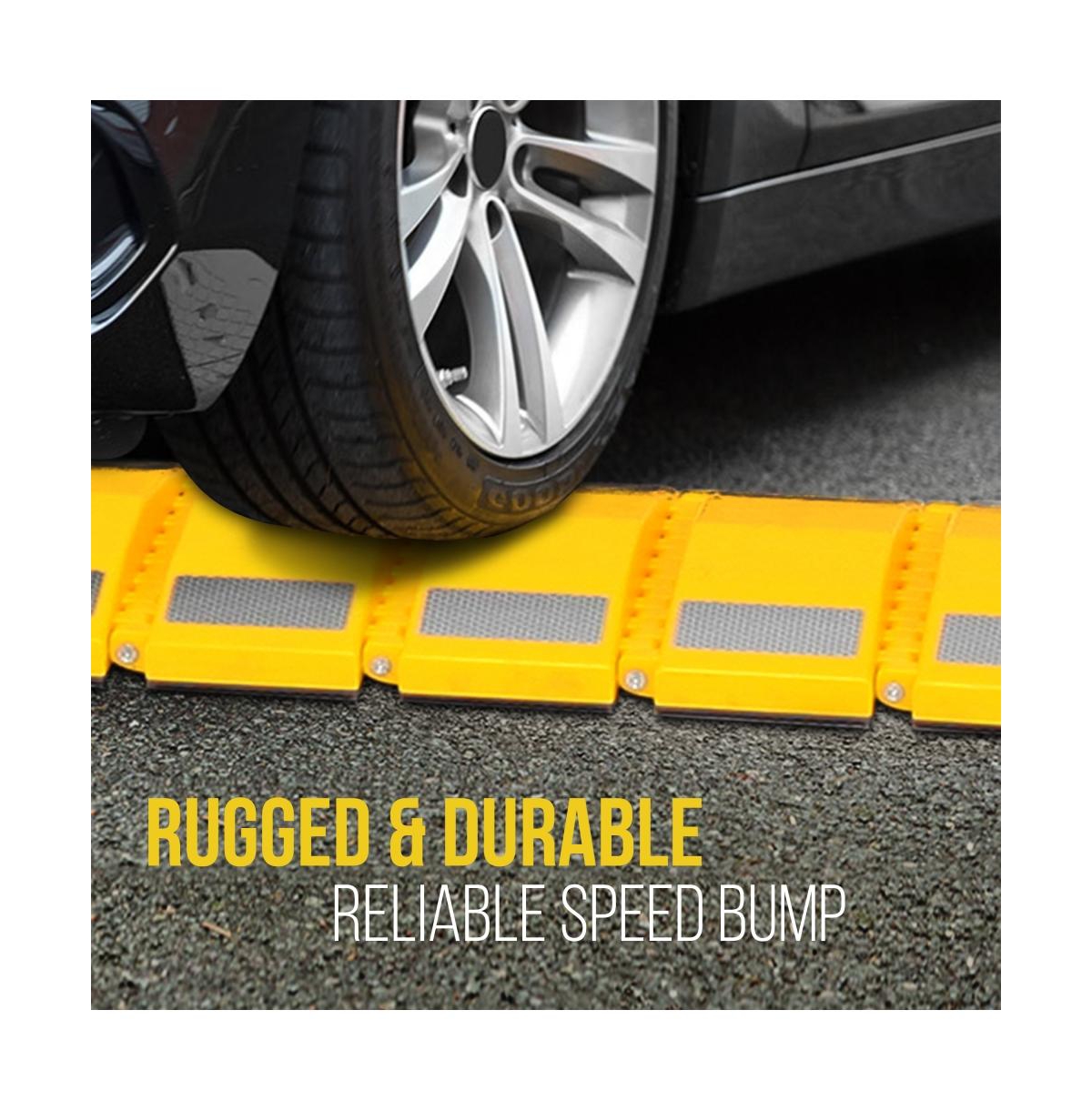 Pyle Portable 9.8-Foot Speed Bump Traffic Guard