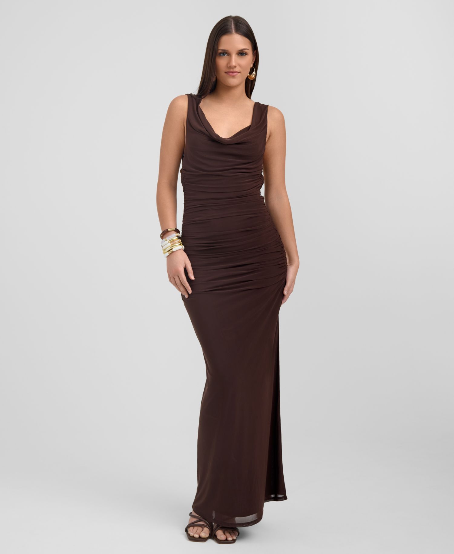 Women's Cowl Neck Maxi Dress