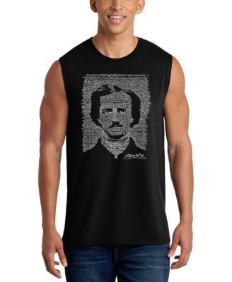 Men's Edgar Allan Poe Portrait Graphic Tank Top