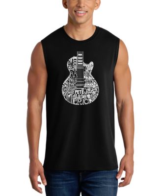 Men's Guitar Word Art Graphic Tank Top