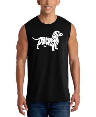 Men's Dachshund Word Art Graphic Tank Top