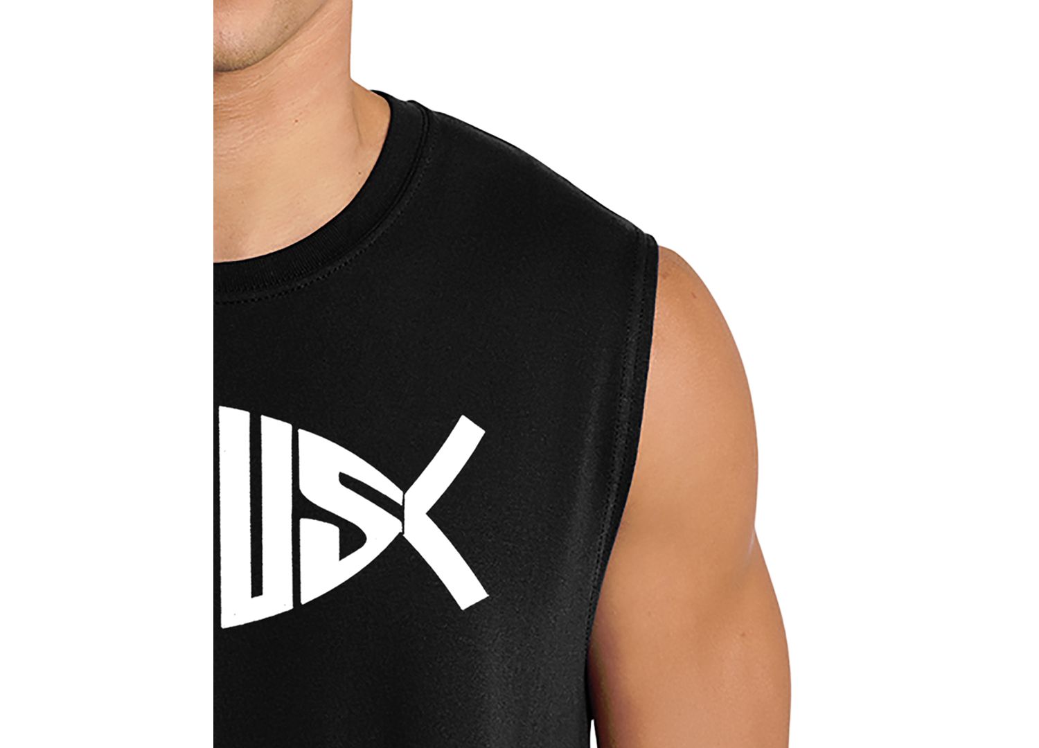 Men's Jesus Fish Symbol Design Tank Top