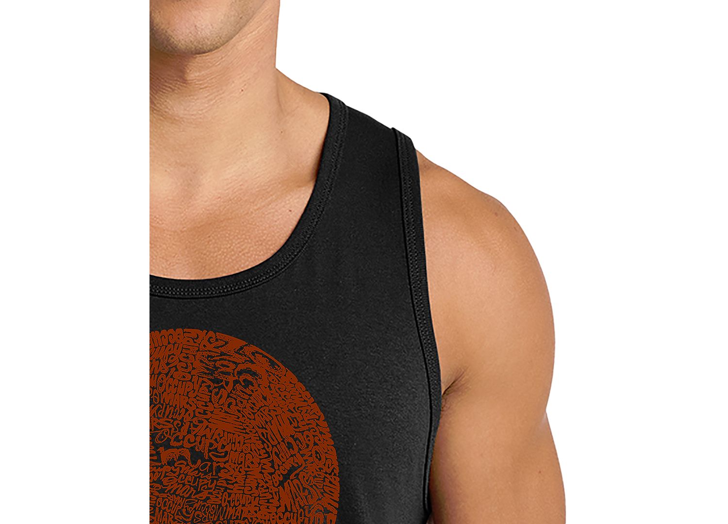 Men's Occupying Mars Word Art Tank Top