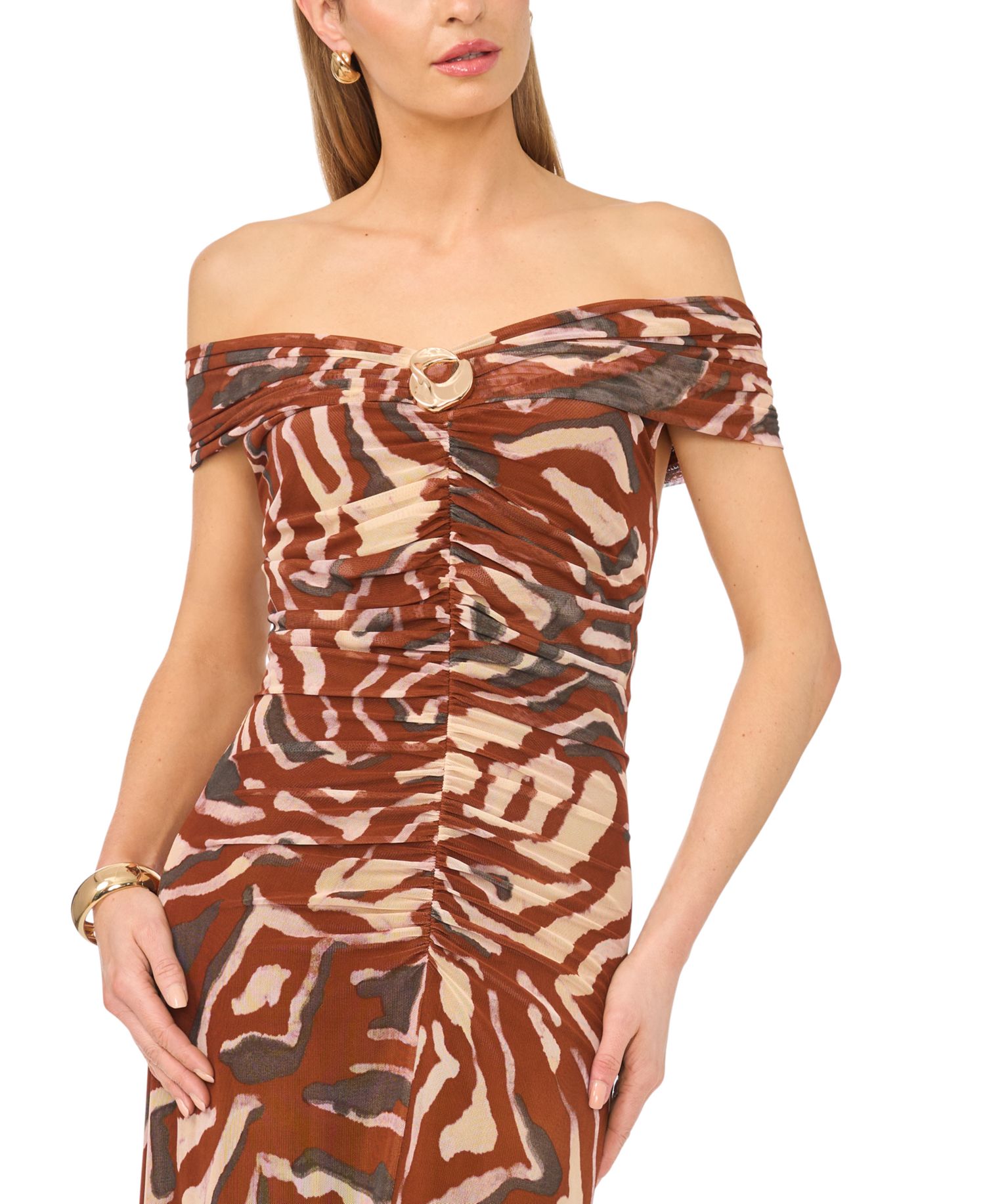Women's Off-The-Shoulder Maxi Dress
