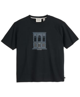 Men's Woven Logo Graphic Short-Sleeve T-Shirt