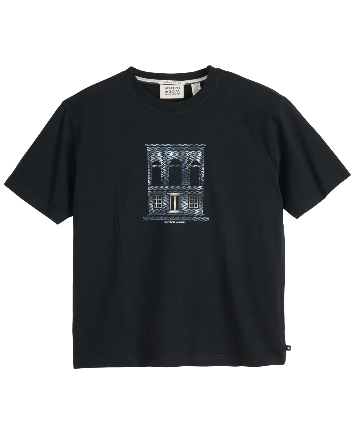 Men's Woven Logo Graphic Short-Sleeve T-Shirt