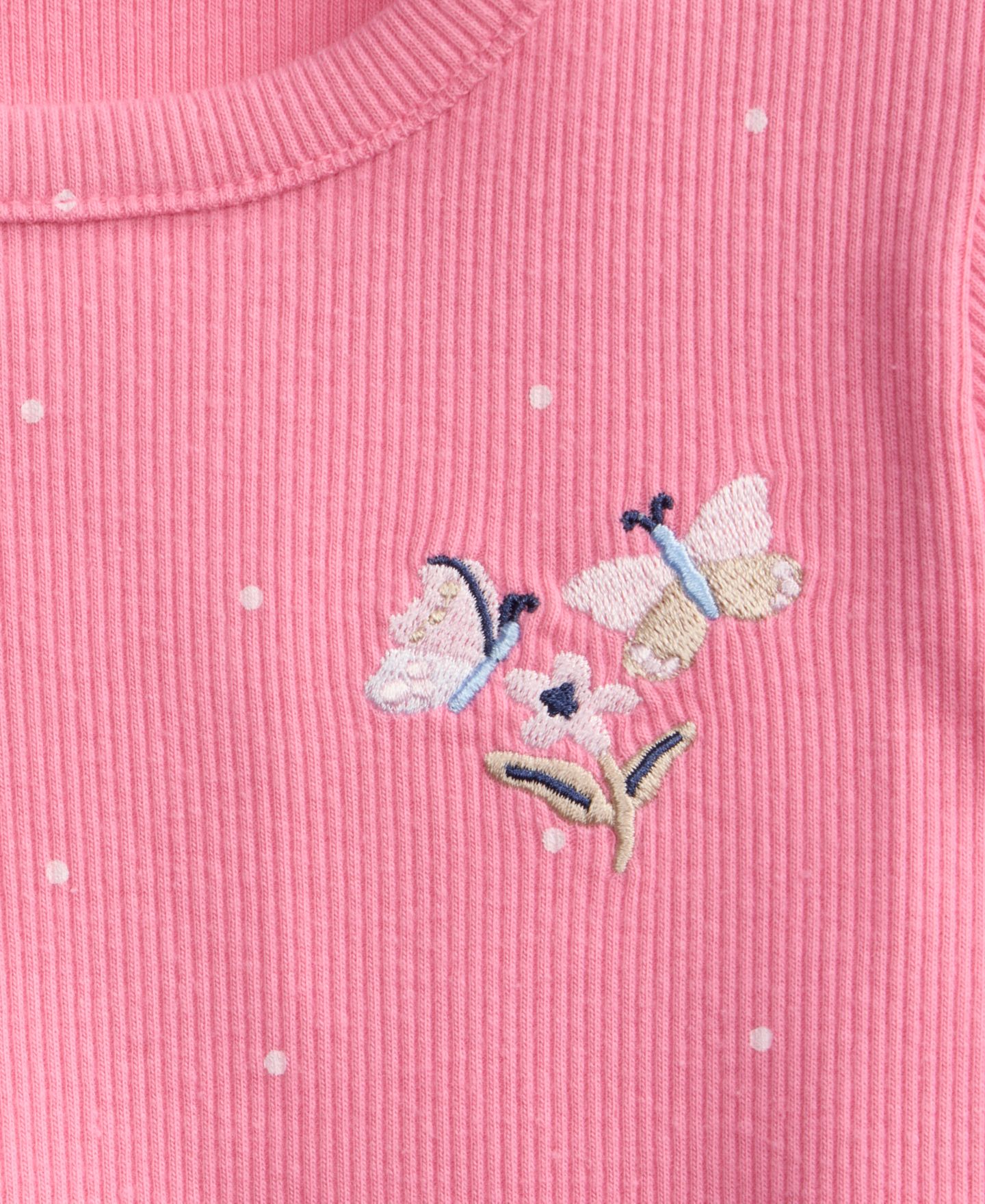 Футболка First Impressions Mix & Match Short-Sleeve Butterfly Ribbed T-Shirt для девочек-малышей — фото 2