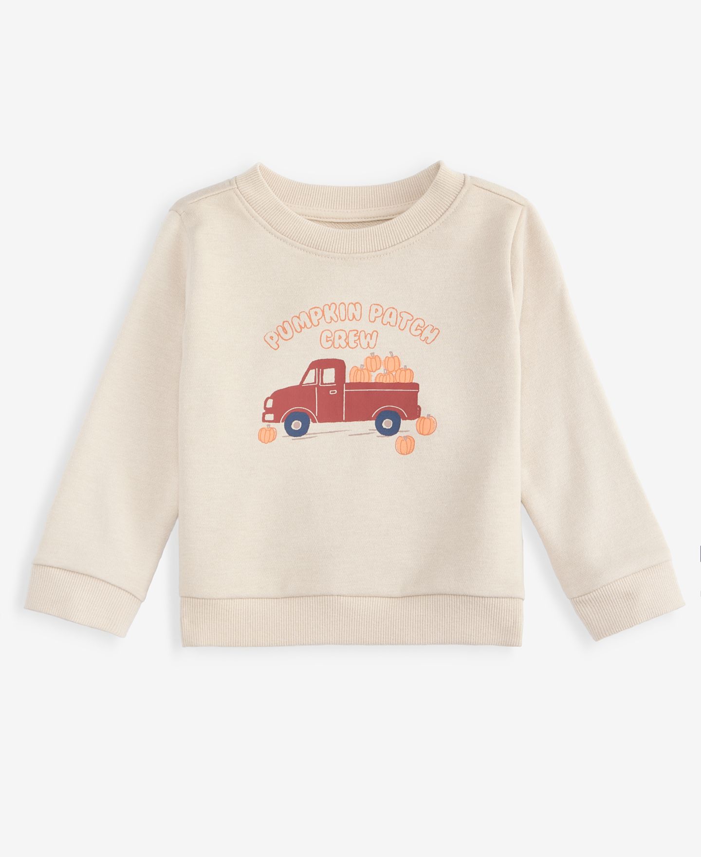 Свитшот First Impressions Mix & Match Pumpkin Patch Crewneck Sweatshirt для мальчиков-малышей — фото 1