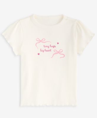 Baby Girls' Mix & Match Short-Sleeve Bows Ribbed T-Shirt