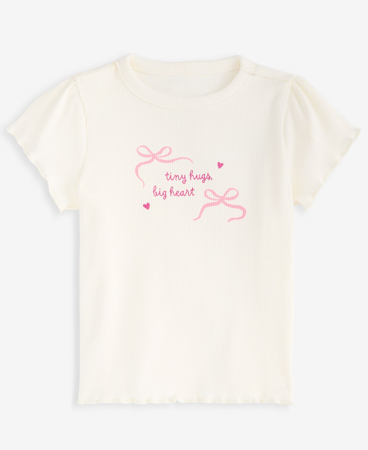 Baby Girls' Mix & Match Short-Sleeve Bows Ribbed T-Shirt
