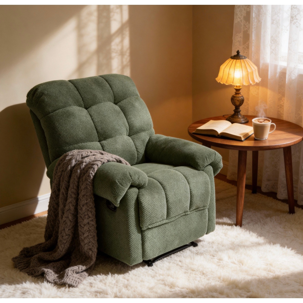 Streamdale Furniture Overstuffed Manual Recliner Chair